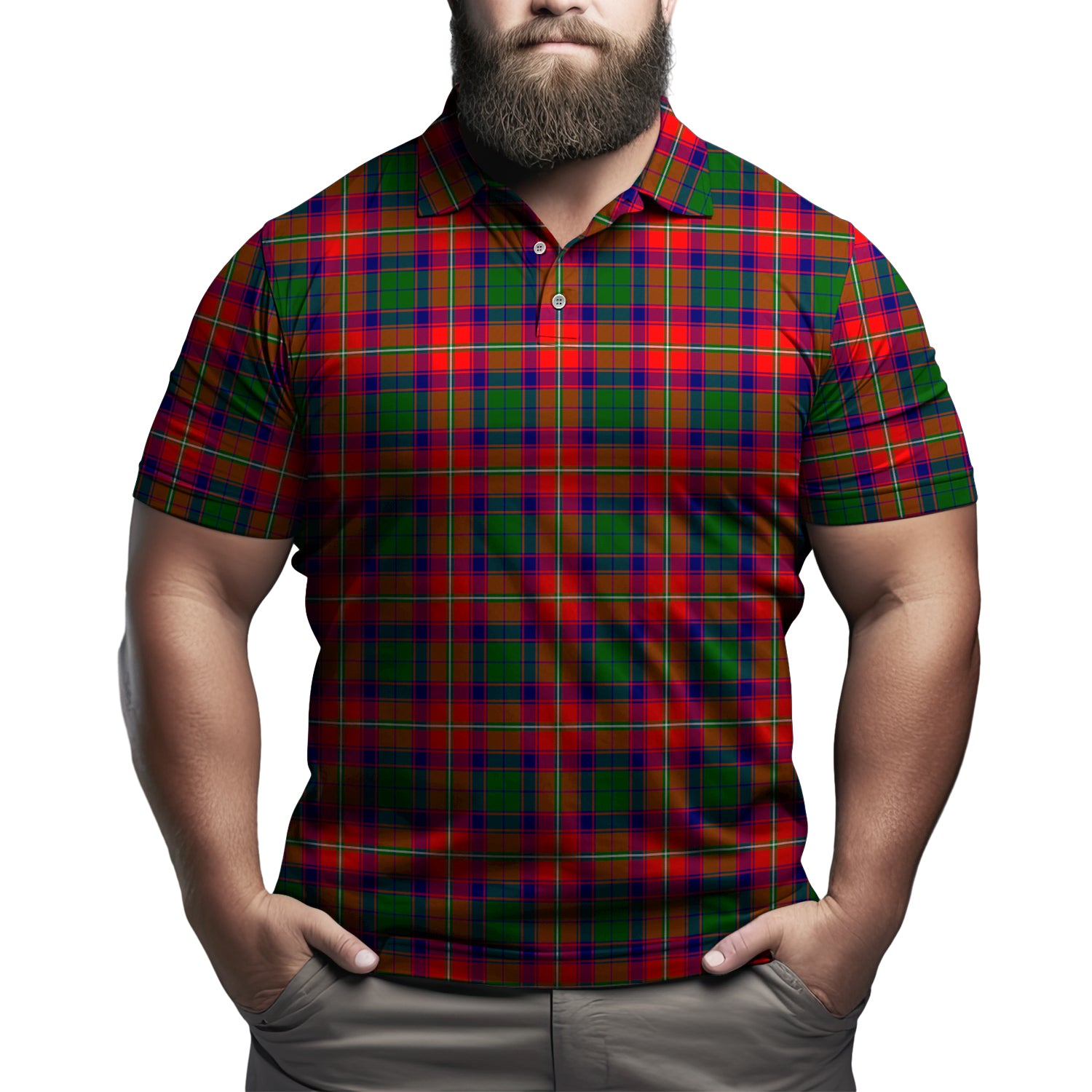 Wauchope Tartan Mens Polo Shirt Kid - Tartan Vibes Clothing