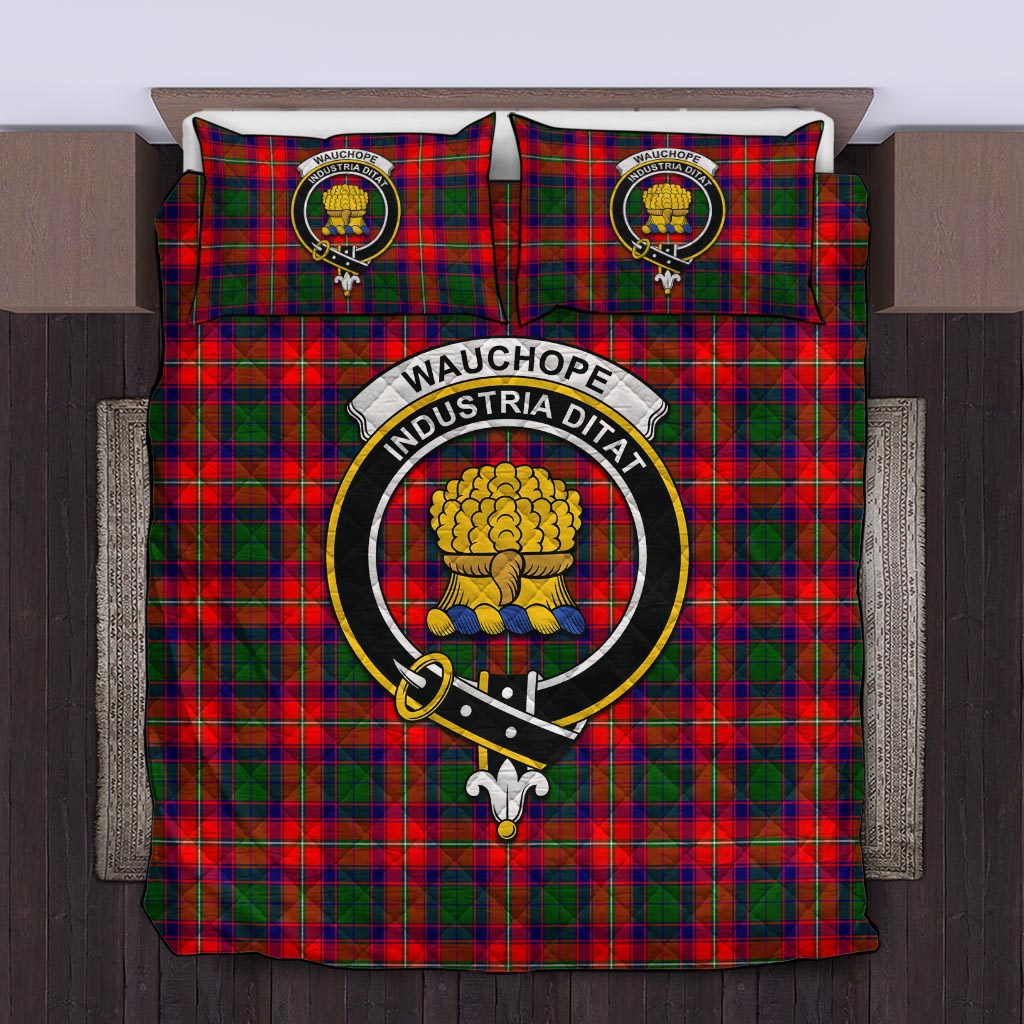 Wauchope Tartan Quilt Bed Set with Family Crest Twin - Tartan Vibes Clothing