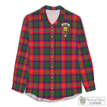 Wauchope Tartan Women's Casual Shirt with Family Crest