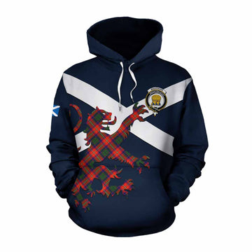 Wauchope Tartan Lion Rampant Cotton Hoodie Proudly Display Your Heritage with Alba Gu Brath and Clan Name