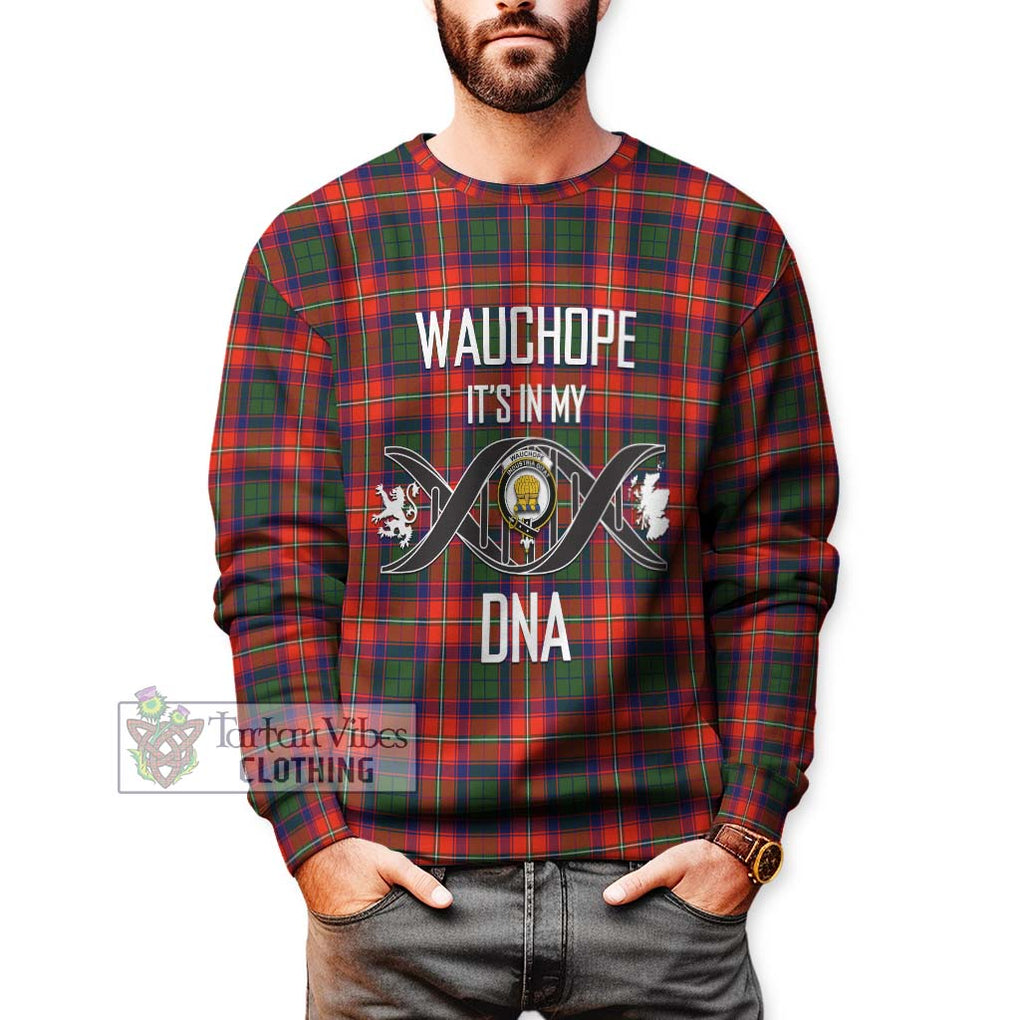 Wauchope Tartan Sweatshirt with Family Crest DNA In Me Style Unisex - Tartanvibesclothing Shop