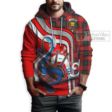 Wauchope Tartan Hoodie with Epic Bagpipe Style