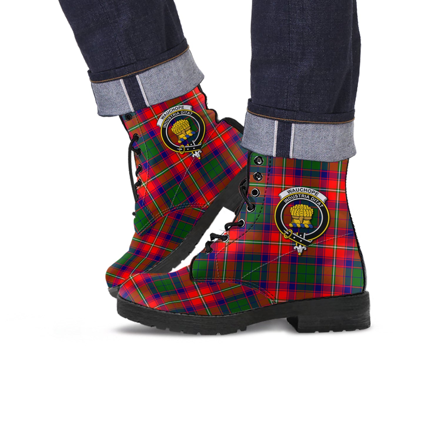 wauchope-tartan-leather-boots-with-family-crest