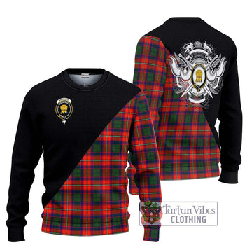 Wauchope Tartan Ugly Sweater with Family Crest and Military Logo Style