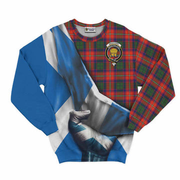 Wauchope Tartan Sweatshirt with Family Crest Scotland Patriotic Style