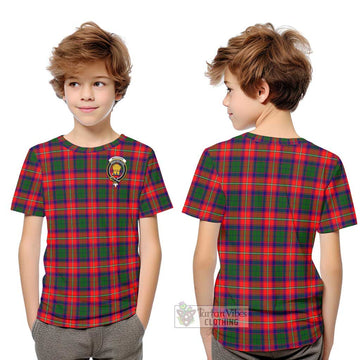 Wauchope Tartan Kid T-Shirt with Family Crest