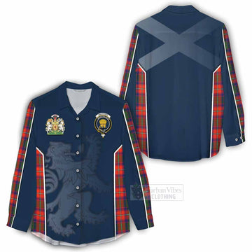 Wauchope Tartan Women's Casual Shirt with Family Crest and Lion Rampant Vibes Sport Style