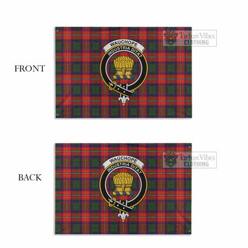 Wauchope Tartan House Flag with Family Crest