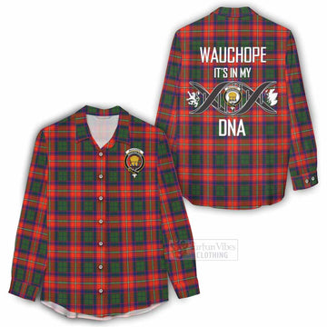 Wauchope Tartan Women's Casual Shirt with Family Crest DNA In Me Style