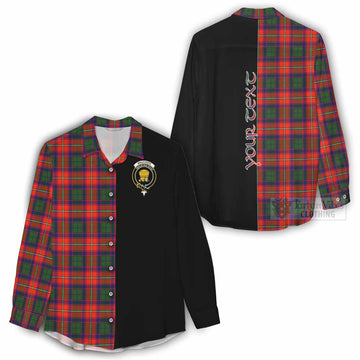 Wauchope Tartan Women's Casual Shirt with Family Crest and Half Of Me Style