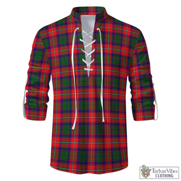 Wauchope Tartan Men's Scottish Traditional Jacobite Ghillie Kilt Shirt