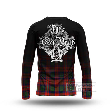 Wauchope Tartan Long Sleeve T-Shirt Featuring Alba Gu Brath Family Crest Celtic Inspired