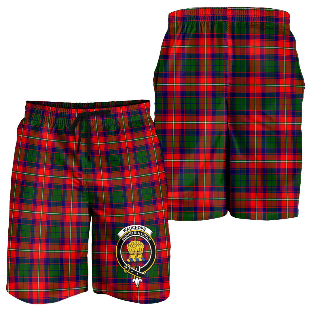 wauchope-tartan-mens-shorts-with-family-crest