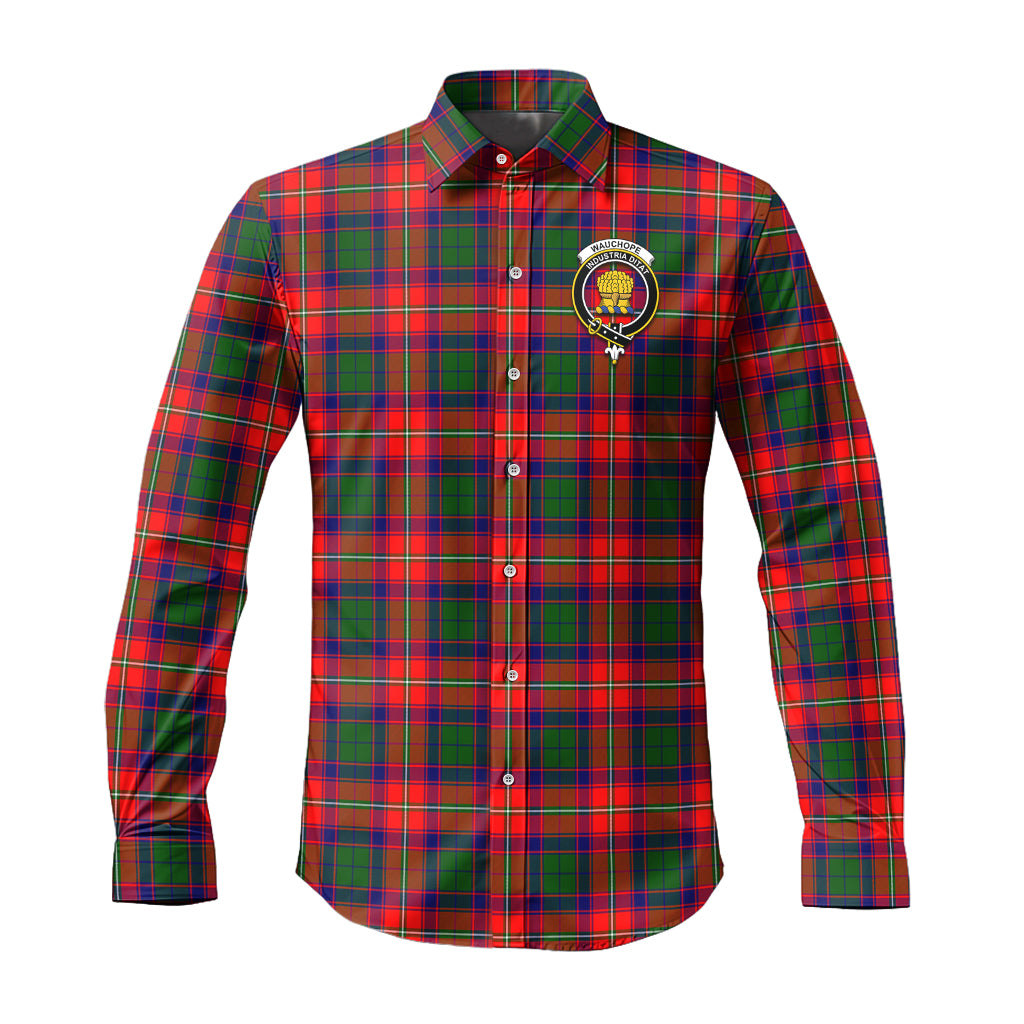 wauchope-tartan-long-sleeve-button-up-shirt-with-family-crest