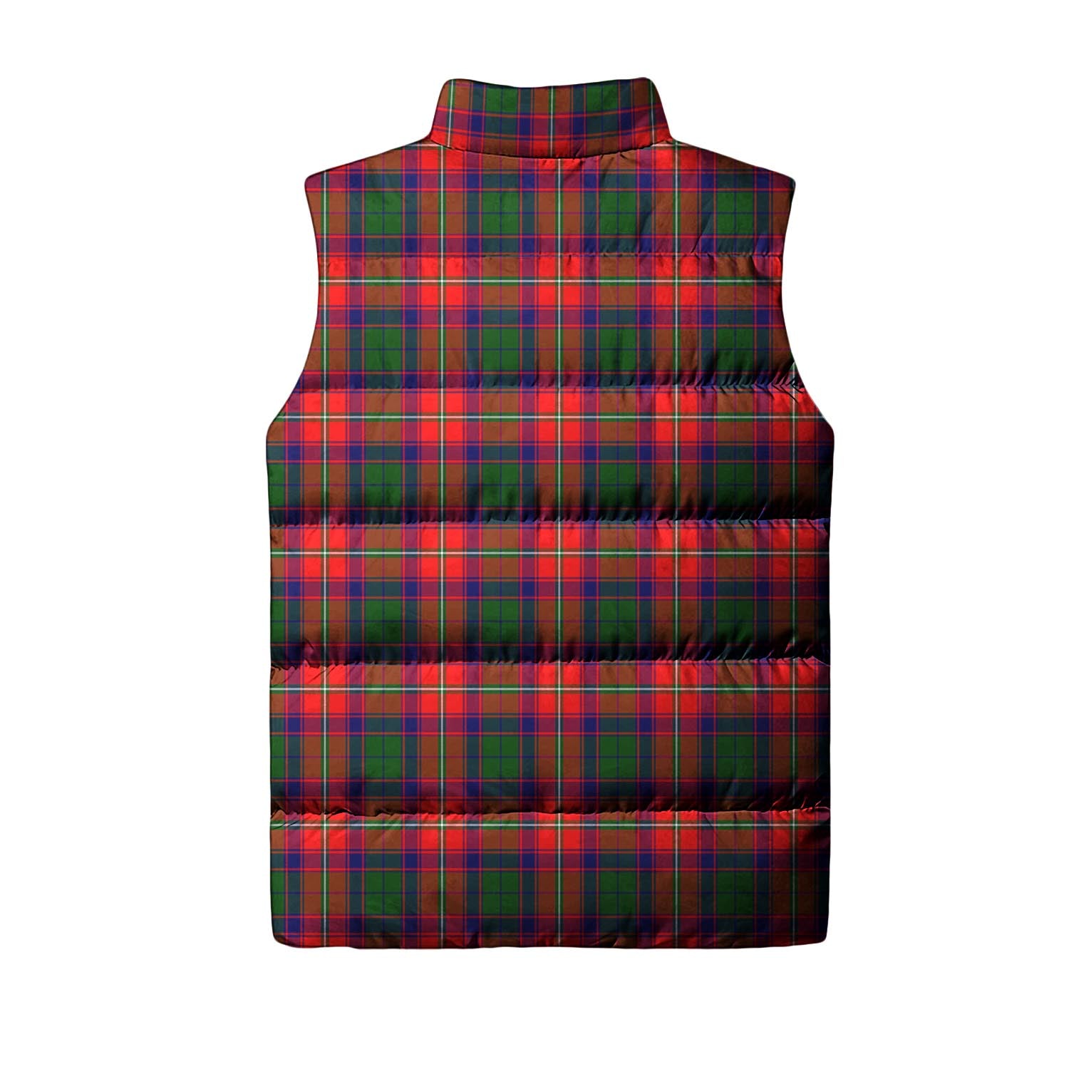 Wauchope Tartan Sleeveless Puffer Jacket with Family Crest - Tartanvibesclothing