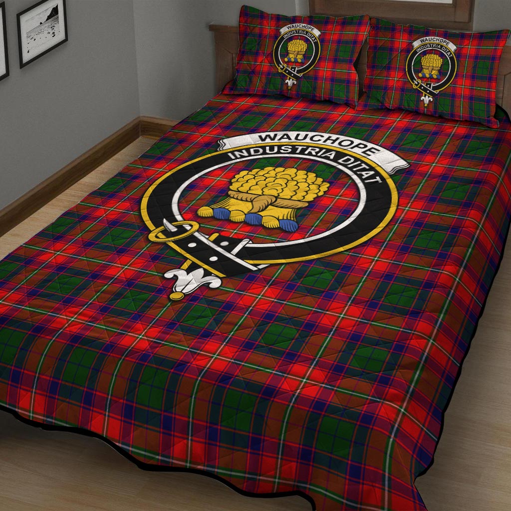 Wauchope Tartan Quilt Bed Set with Family Crest - Tartan Vibes Clothing