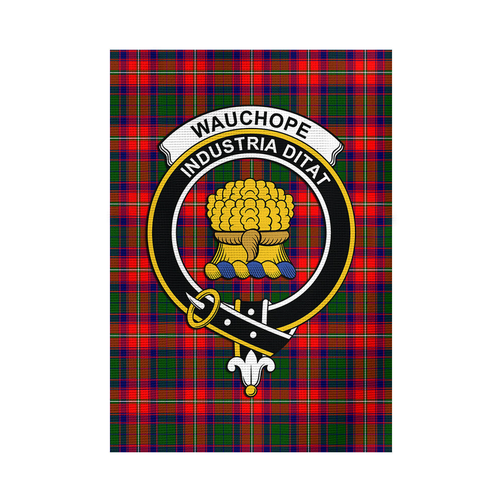 Wauchope Tartan Flag with Family Crest - Tartan Vibes Clothing