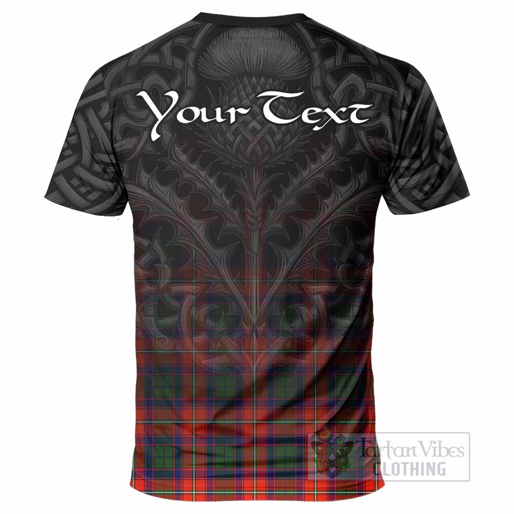 Tartan Vibes Clothing Wauchope Tartan T-Shirt with Family Crest Celtic Thistle Vibes