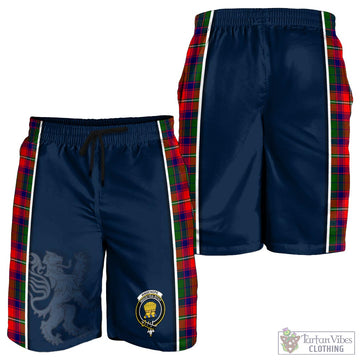 Wauchope Tartan Men's Shorts with Family Crest and Lion Rampant Vibes Sport Style