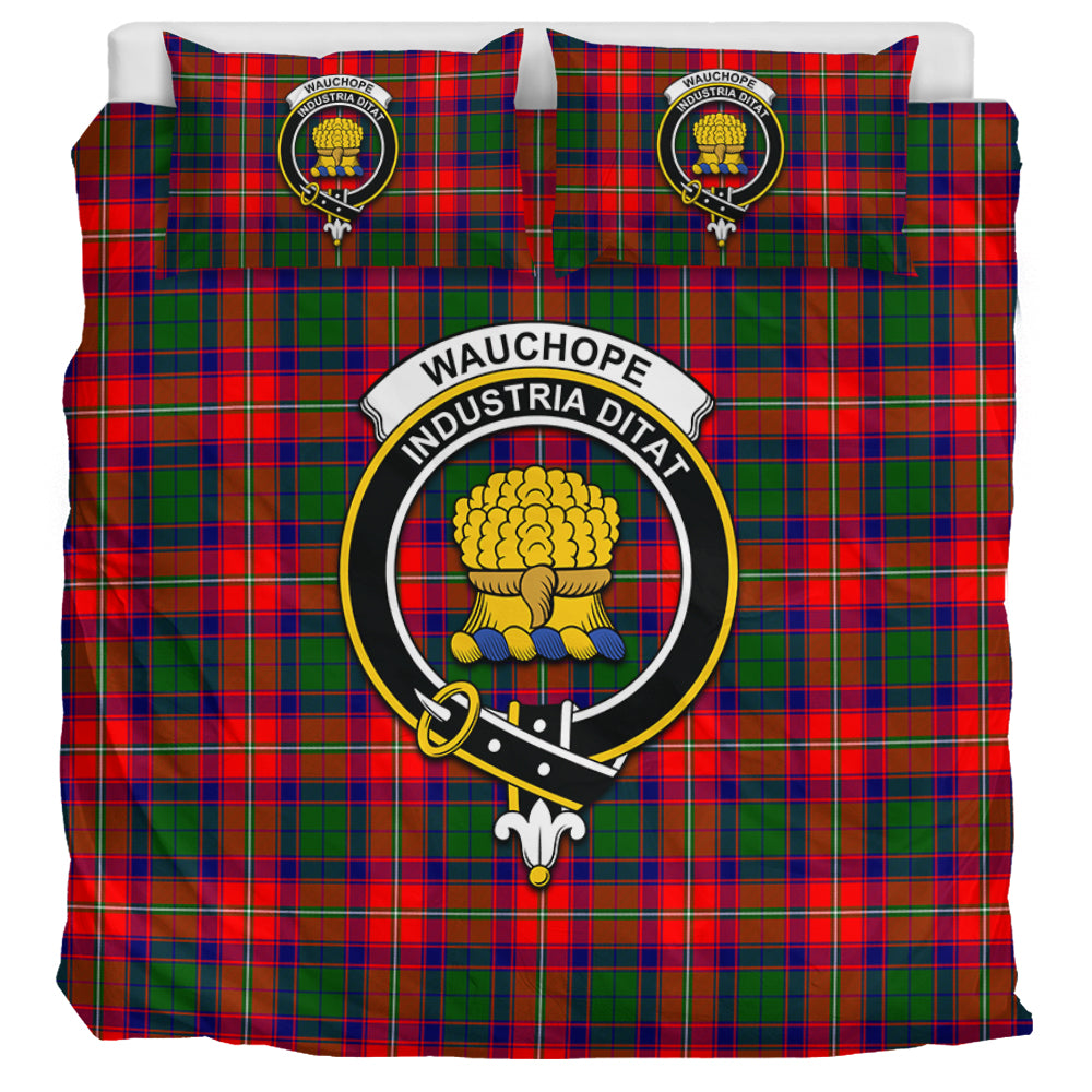 Wauchope Tartan Bedding Set with Family Crest UK Bedding Set UK Super King 104*94 inch - Tartan Vibes Clothing