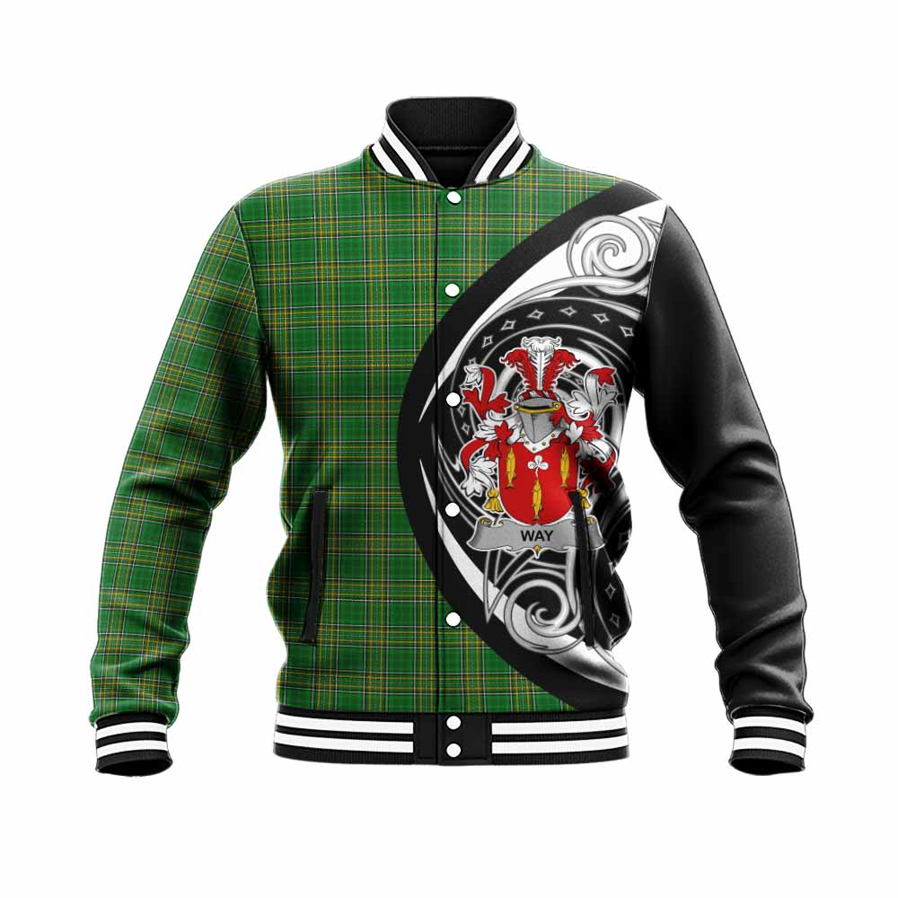 Way Irish Clan Baseball Jacket Celtic Circle Style Unisex - Tartan Vibes Clothing