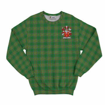 Way Irish Clan Tartan Sweatshirt with Coat of Arms Unisex - Tartan Vibes Clothing