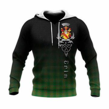 Webb Irish Clan Knitted Hoodie with Coat of Arms Erin Go Bragh Celtic Inspired Unisex Knitted Pullover Hoodie - Tartan Vibes Clothing