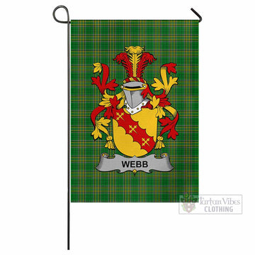 Webb Irish Clan Tartan Flag with Coat of Arms