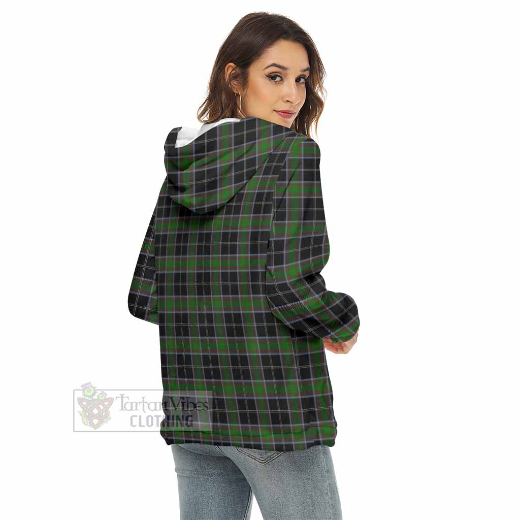 Webster Tartan Women's Borg Fleece Hoodie with Half Zip - Tartan Vibes Clothing