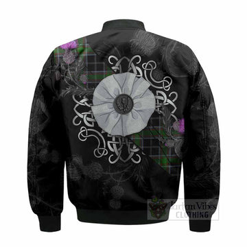 Webster Tartan Bomber Jacket Jacobite White Rose - Tartan Vibes Clothing