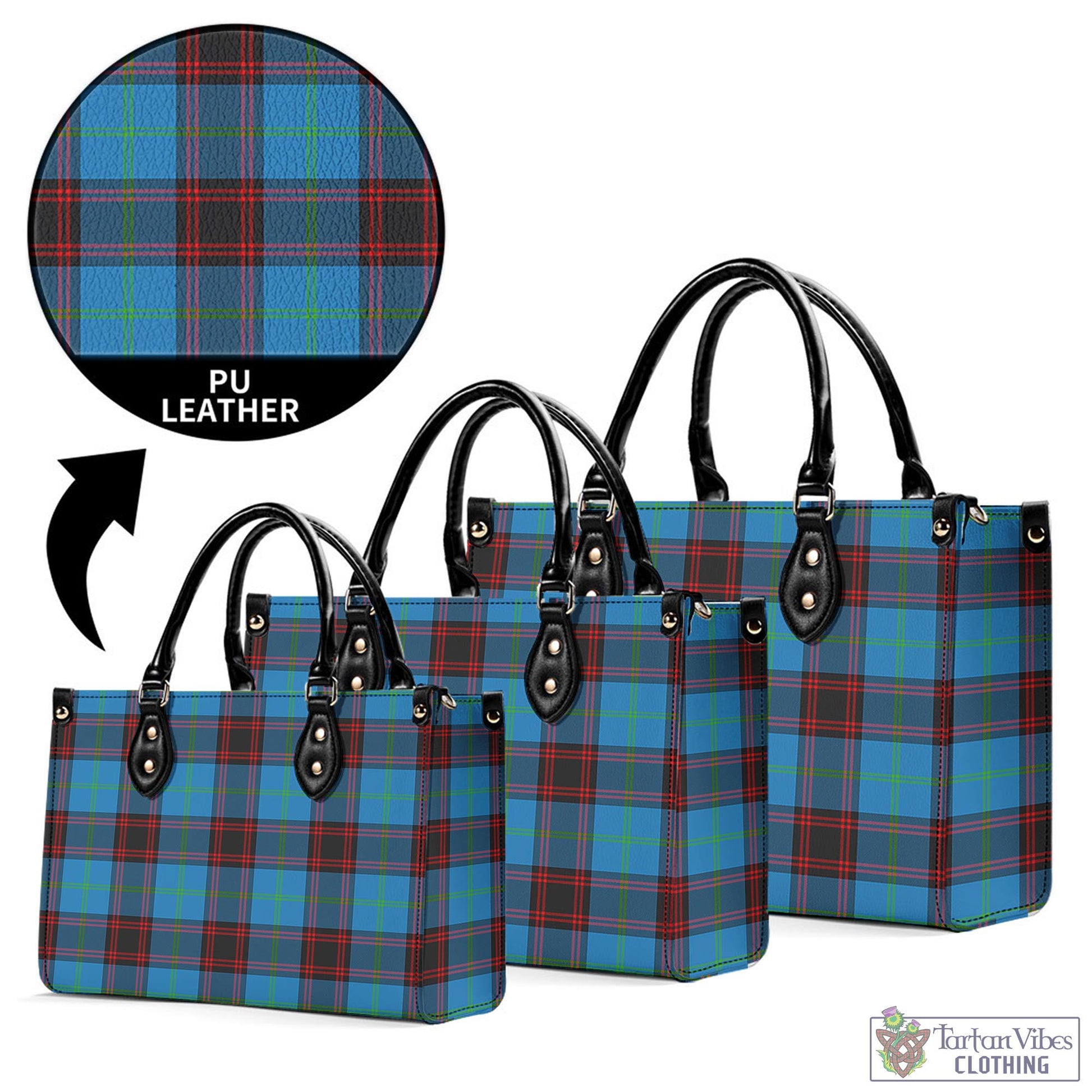 Tartan Vibes Clothing Wedderburn Tartan Luxury Leather Handbags