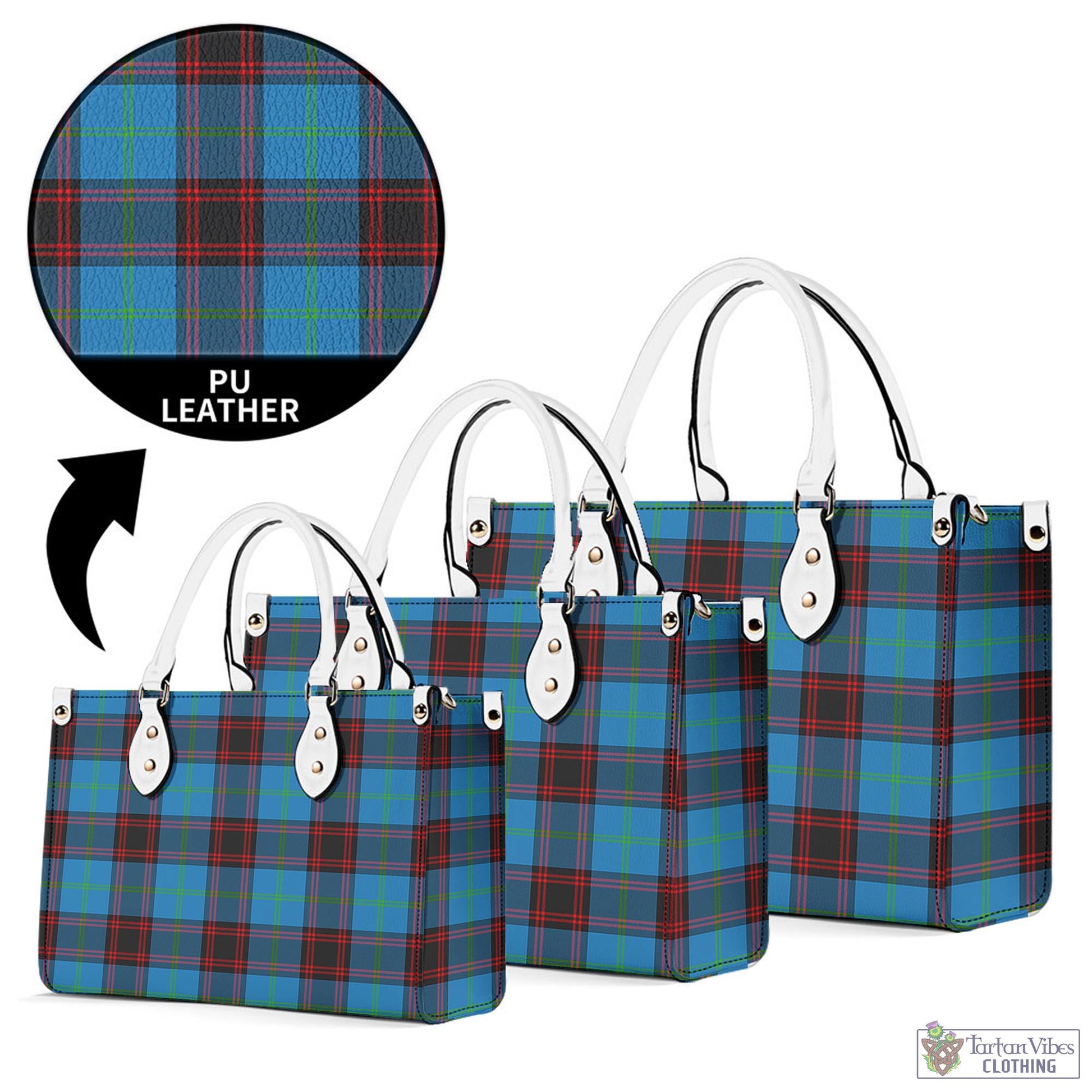 Tartan Vibes Clothing Wedderburn Tartan Luxury Leather Handbags