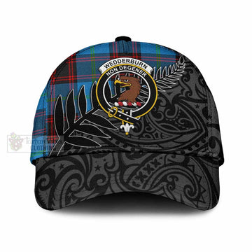 Wedderburn Tartan Classic Cap with New Zealand Silver Fern Half Style