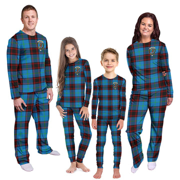 Wedderburn Tartan Pajamas Family Set with Family Crest