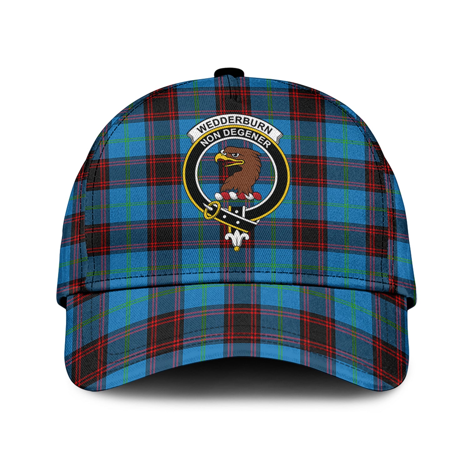 Wedderburn Tartan Classic Cap with Family Crest Classic Cap Universal Fit - Tartan Vibes Clothing