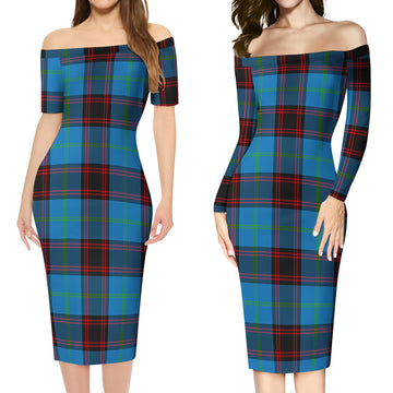 Wedderburn Tartan Off Shoulder Lady Dress