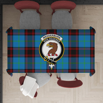 Wedderburn Tartan Tablecloth with Family Crest