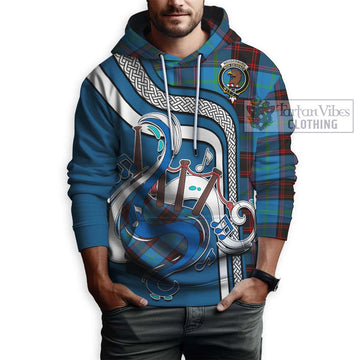 Wedderburn Tartan Hoodie with Epic Bagpipe Style