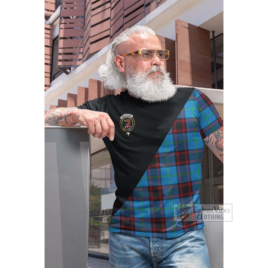 Tartan Vibes Clothing Wedderburn Tartan Cotton T-shirt with Family Crest and Military Logo Style