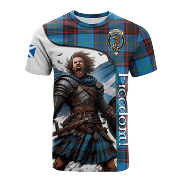 Wedderburn Crest Tartan Cotton T-shirt Inspired by the Freedom of Scottish Warrior