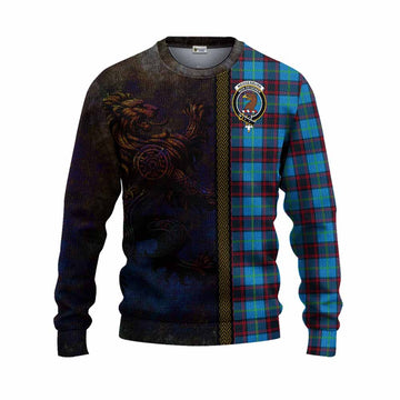 Wedderburn Tartan Family Crest Knitted Sweater Alba Gu Brath Be Brave Lion Ancient Style Unisex - Tartan Vibes Clothing