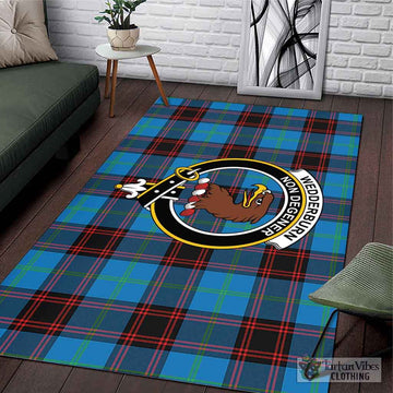 Wedderburn Tartan Area Rug with Family Crest