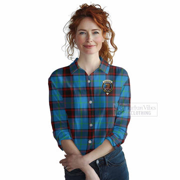 Wedderburn Tartan Women's Casual Shirt with Family Crest DNA In Me Style