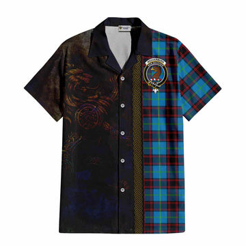 Wedderburn Tartan Family Crest Hawaiian Shirt Alba Gu Brath Be Brave Lion Ancient Style Kid - Tartan Vibes Clothing