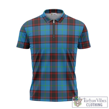 Wedderburn Tartan Zipper Polo Shirt - Tartan Vibes Clothing