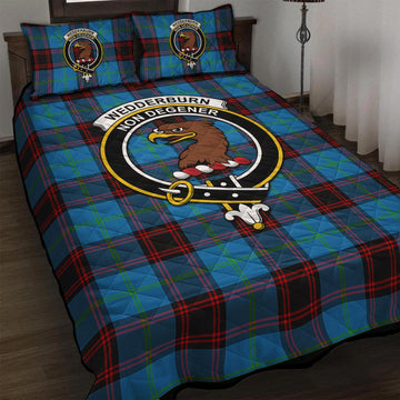 Wedderburn Tartan Quilt Bed Set with Family Crest