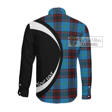 Wedderburn Tartan Long Sleeve Button Up with Family Crest Circle Style