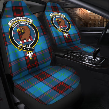 Wedderburn Tartan Car Seat Cover with Family Crest