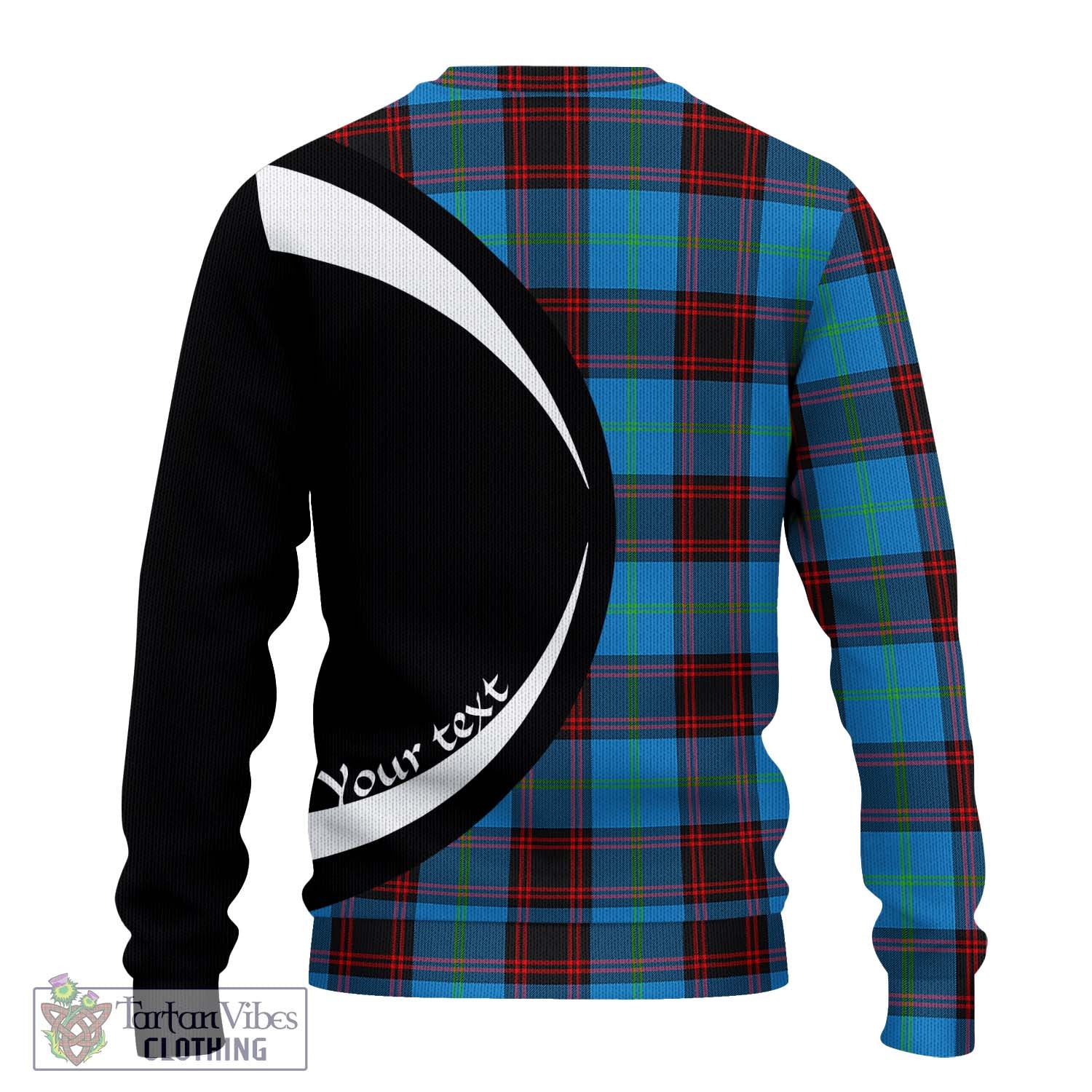 Wedderburn Tartan Knitted Sweater with Family Crest Circle Style - Tartan Vibes Clothing