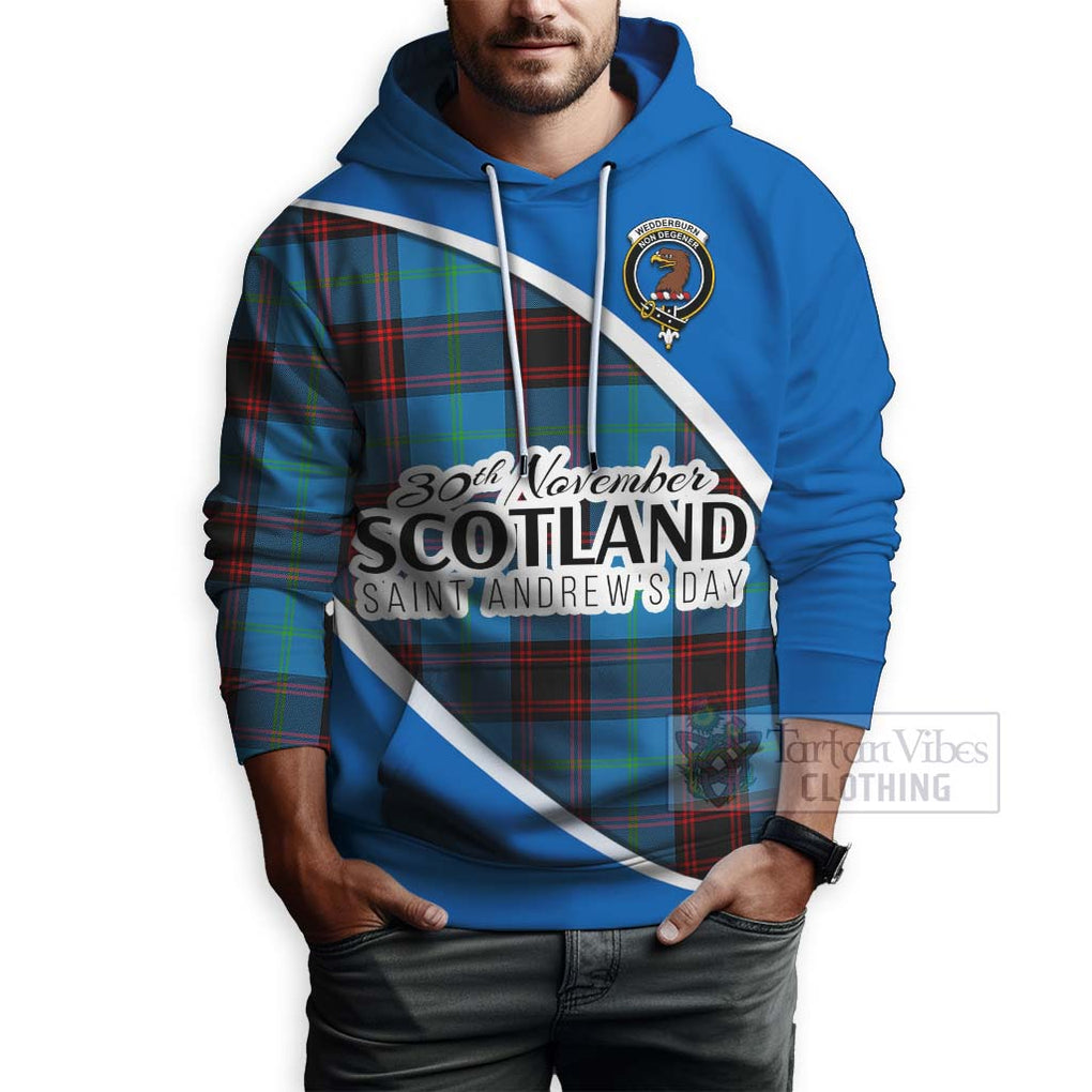 Tartan Vibes Clothing Wedderburn Family Crest Tartan Hoodie Celebrate Saint Andrew's Day in Style